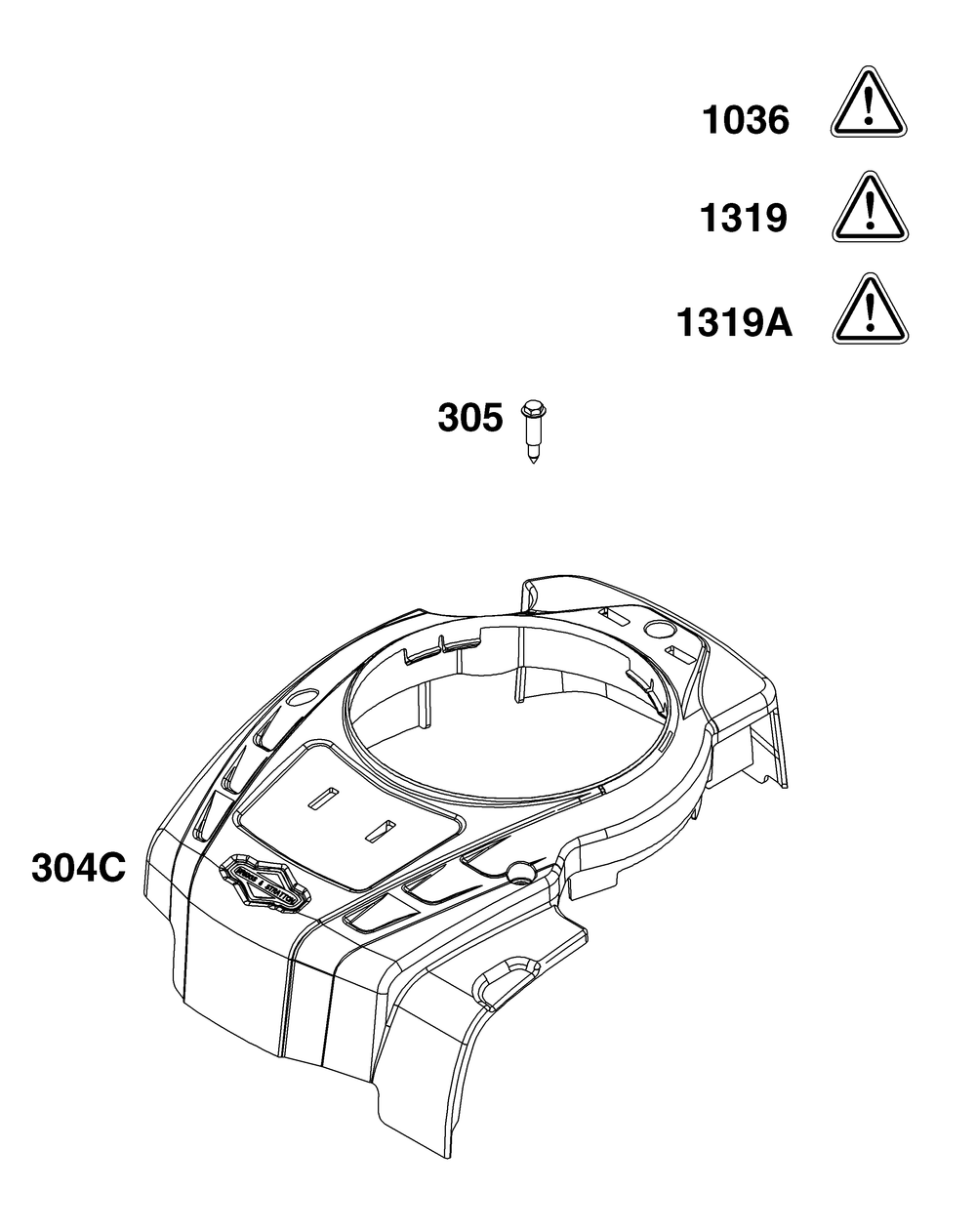 Blower Housing Group Diagram and Parts List for 020000 - 09Z999 Briggs and Stratton Engine